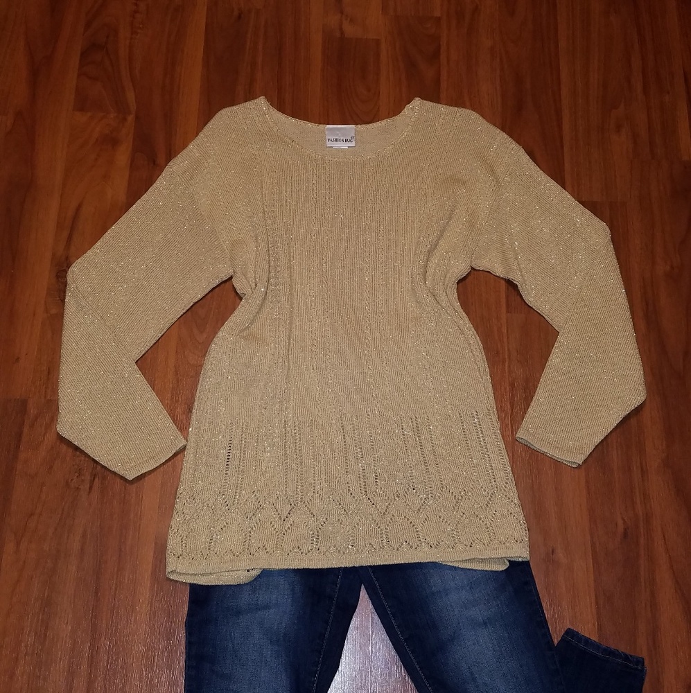 Fashion bug gold sweater